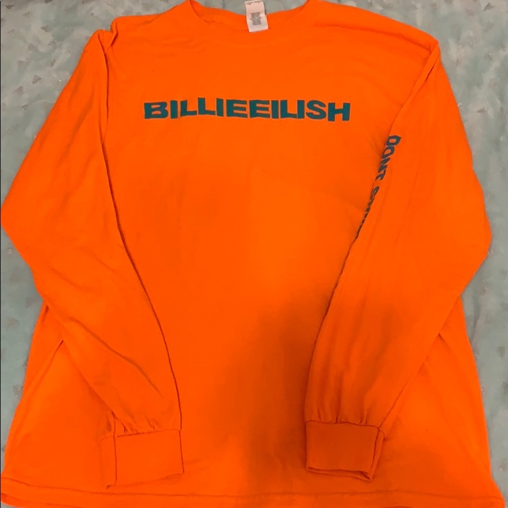 BILLIE EILISH orange long sleeve T